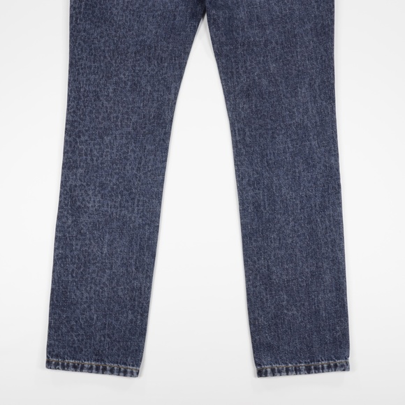 Etienne Marcel Women's Leopard Distressed Tapered Denim Jeans Blue Size 27 - Picture 6 of 9